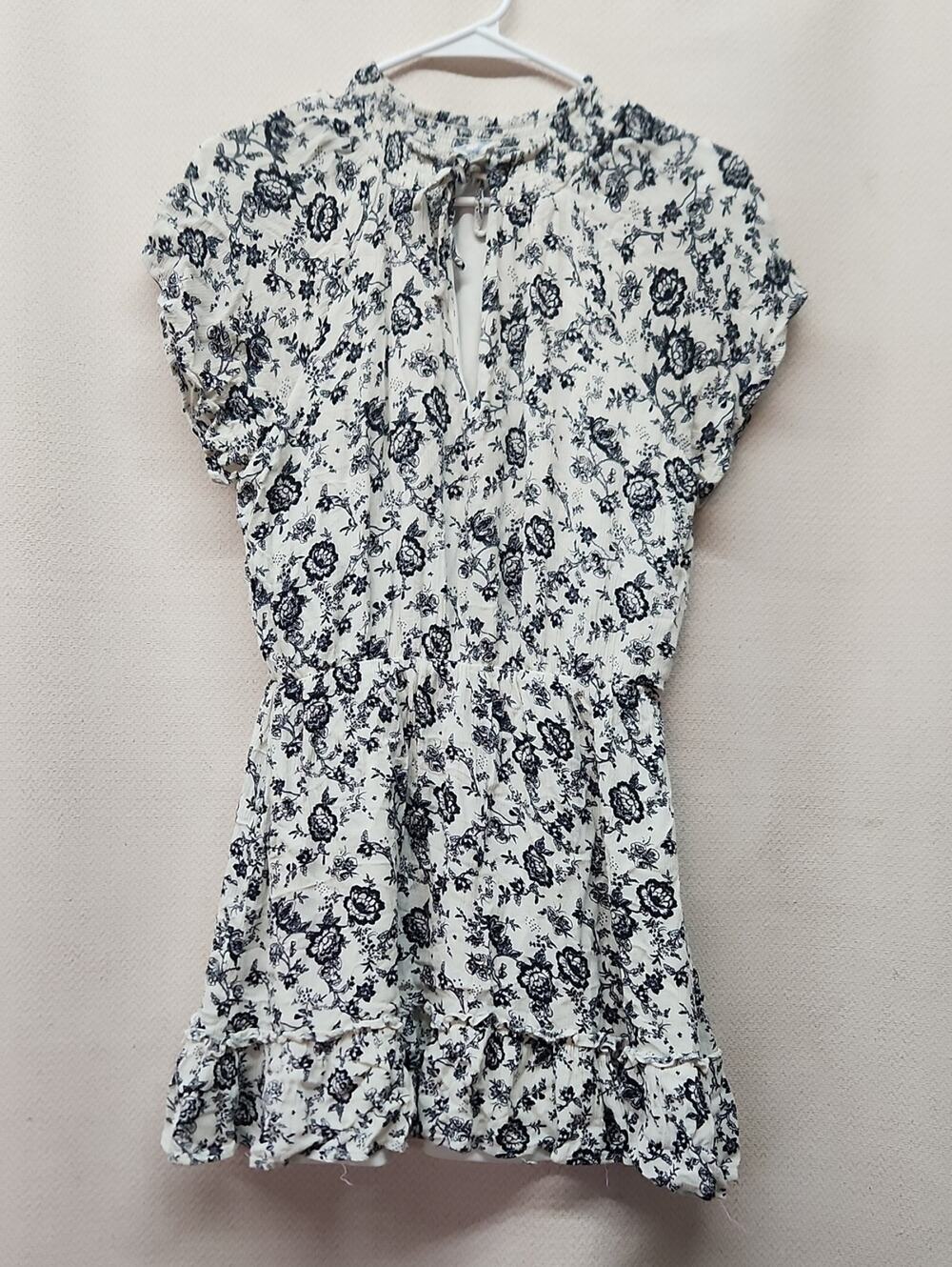 Blue Rain Black and Cream Patterned Jacket